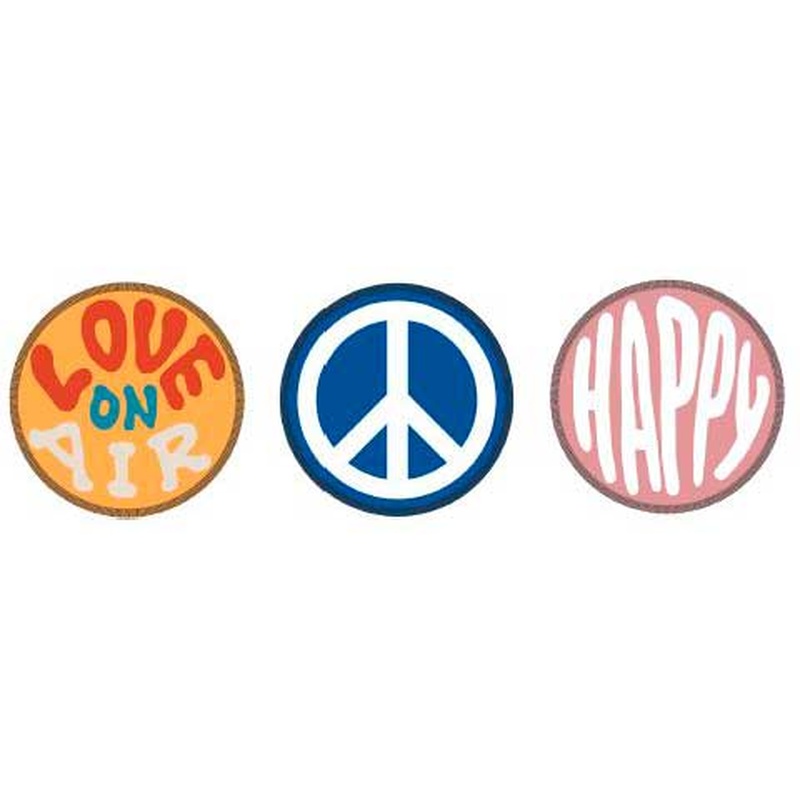 PARCHE RITTER RXBDG12 LOVE AND PEACE SET 3