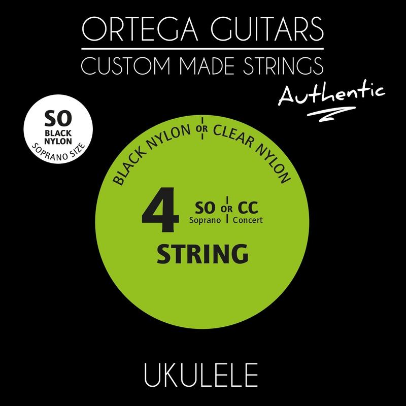 CUERDAS UKELELE ORTEGA UKABK-SO BK