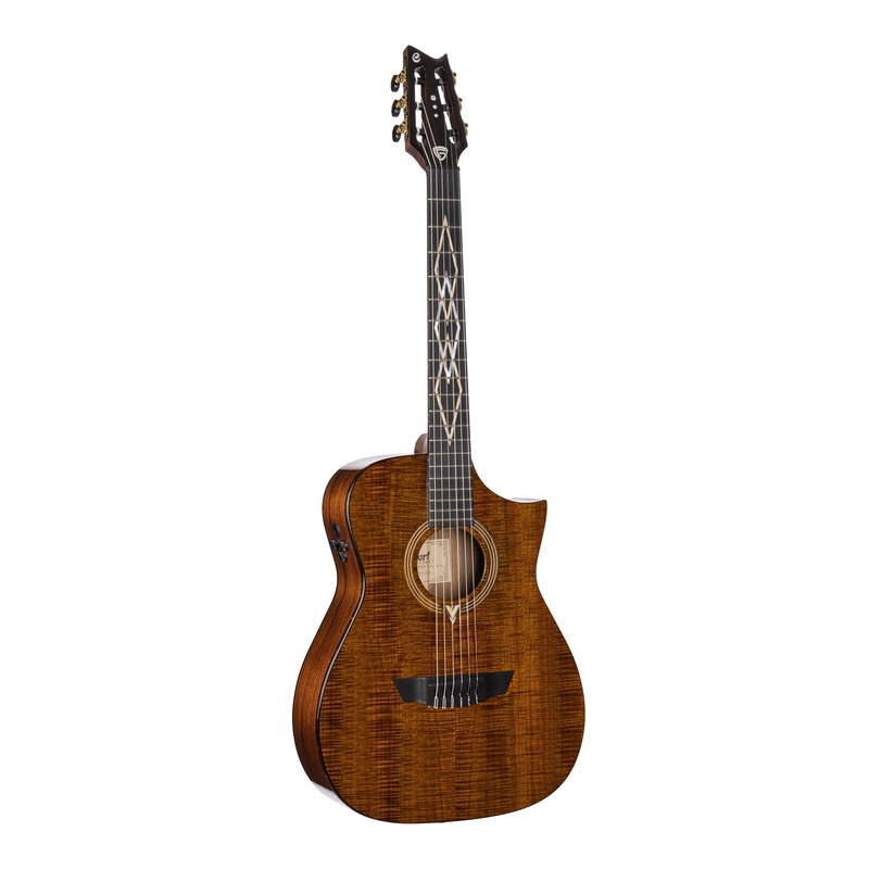 Guitarra Acustica Cort Frank Gambale Luxe Nylon Br