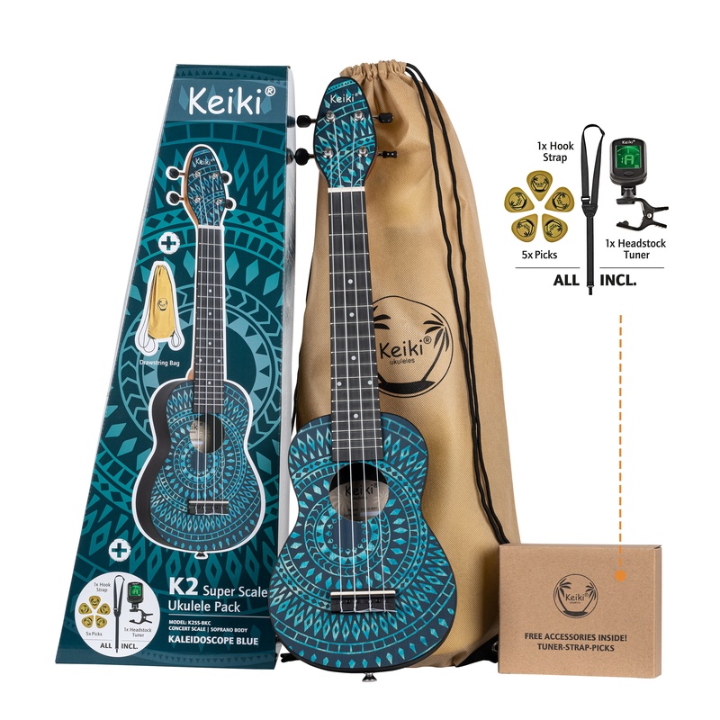 UKELELE ELECTRIFICADO SOPRANO KEIKI K2SS-BKC