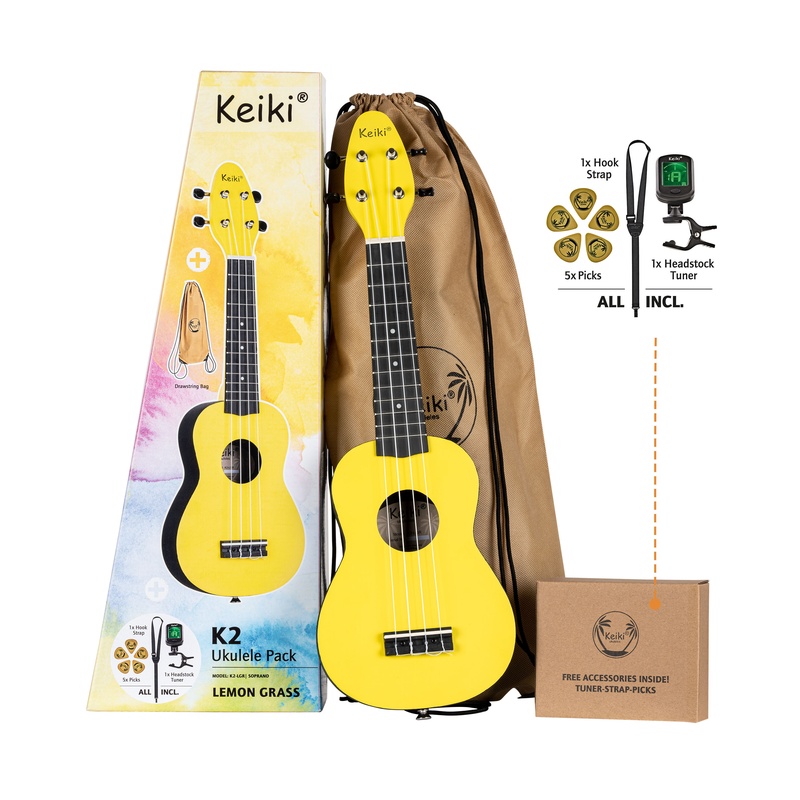 UKELELE ELECTRIFICADO SOPRANO KEIKI K2-LGR