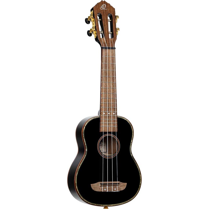 Ukelele Electrificado Soprano Ortega Onyx Bk