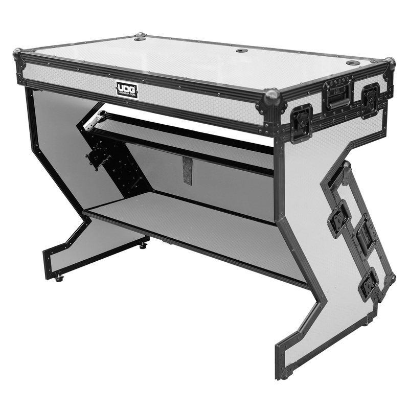 FLIGHT CASE UDG GEAR U91072WH ULTIMATE FLIGHT CASE PORTABLE Z-STYLE DJ TABLE PLUS WHEELS