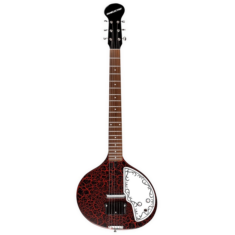 Guitarra Eléctrica Retro Danelectro Babysitar Red Crackle