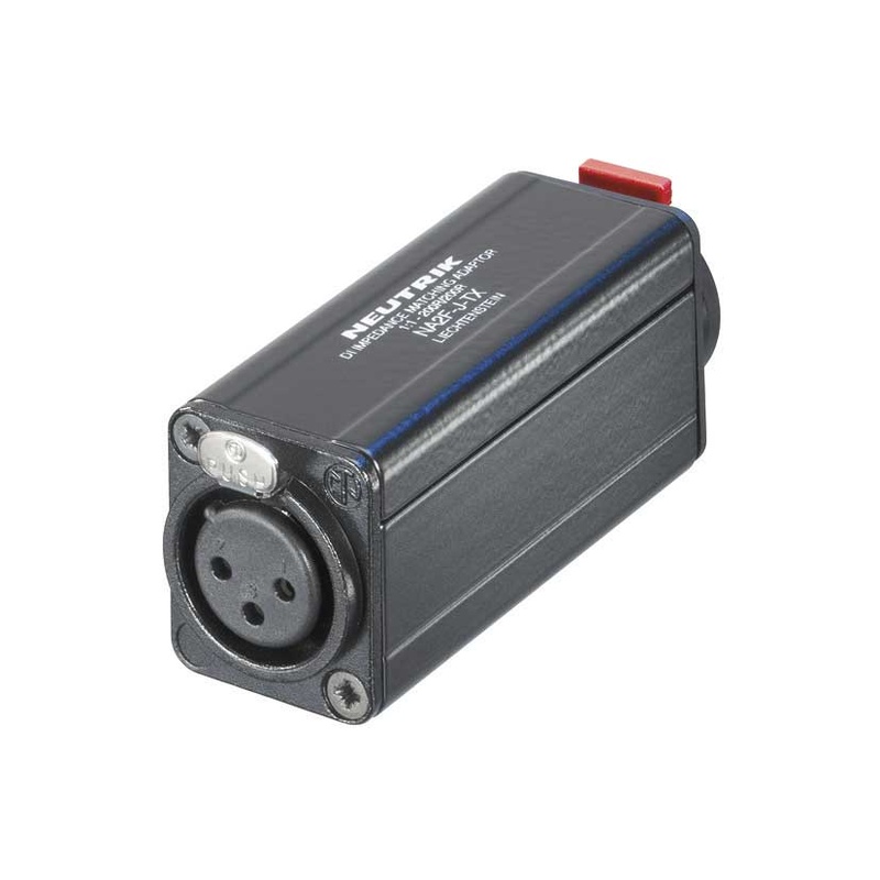 ADAPTADOR XLR 3 PIN A JACK 1/4 NEUTRIK NA2F-J-TX BK