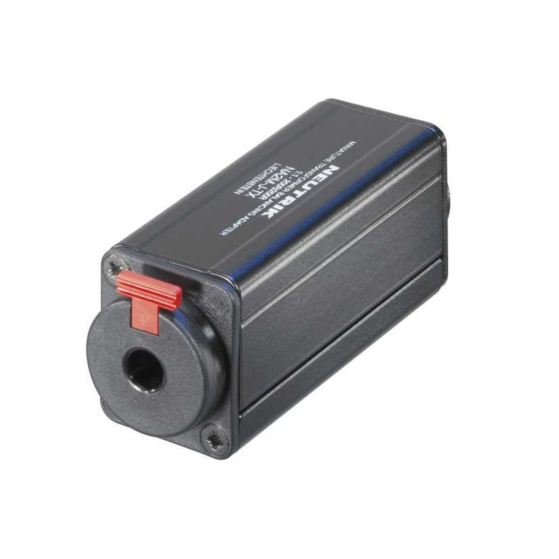 ADAPTADOR XLR 3 PIN A JACK 1/4 NEUTRIK NA2M-J-TX BK