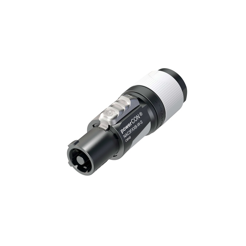 CONECTOR POWERCON HEMBRA NEUTRIK NAC3FXXB-W-S BK