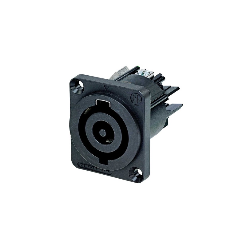 CONECTOR CHASIS POWERCON NEUTRIK NAC3MP-HC BK