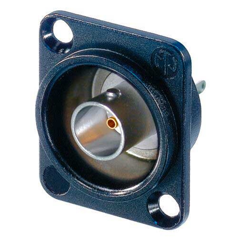 Conector De Chasis Bnc Neutrik Nbb75Dsgb Bk