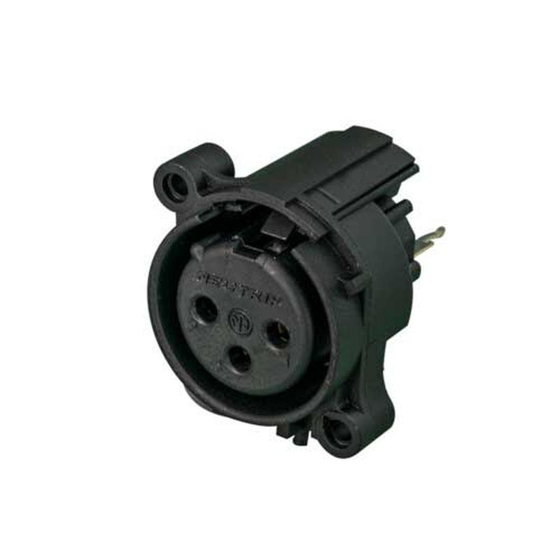CONECTOR XLR HEMBRA 3 PINES NEUTRIK NC3FAAV-0 BK
