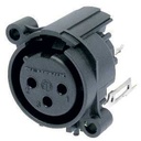 Conector Xlr Hembra Neutrik Nc3Faav2-0 Bk