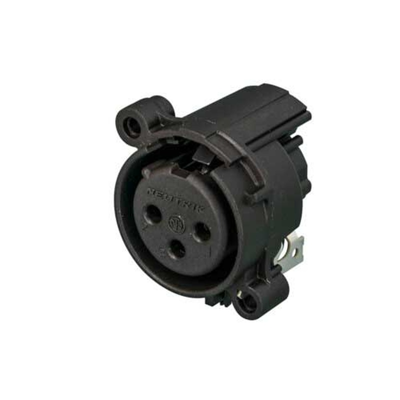 Conector Xlr Hembra Neutrik Nc3Fah1-0 Bk