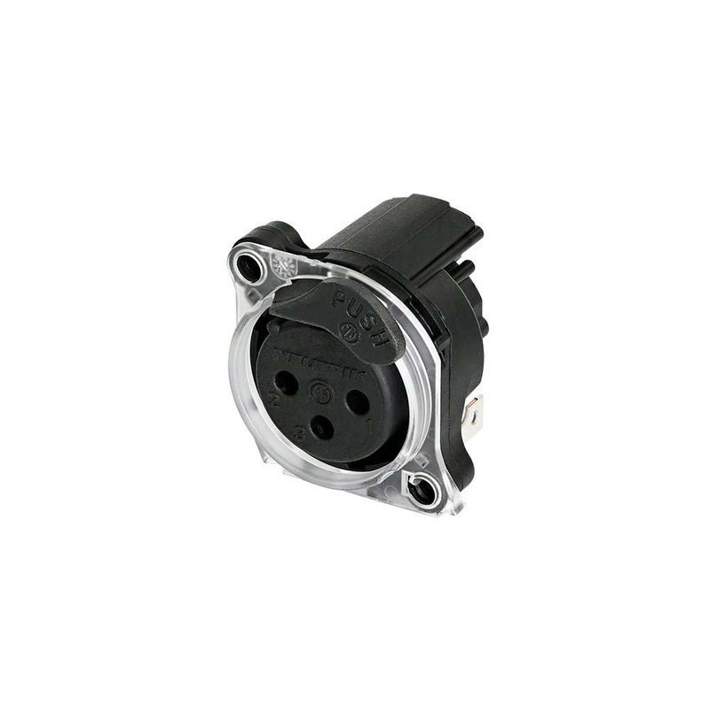 XLR FEMALE CONNECTOR 3-POLE NEUTRIK NC3FAH2-LR-DAE BK