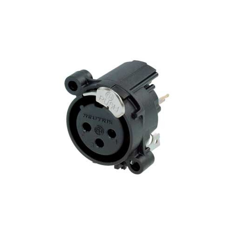 Conector Xlr Hembra Neutrik Nc3Fav1-Da Bk