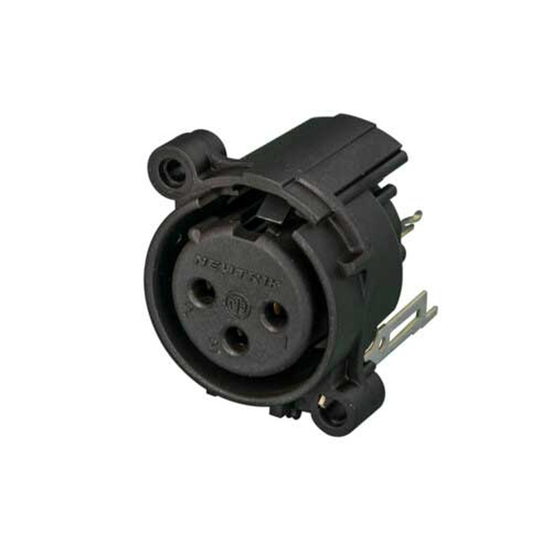 CONECTOR XLR HEMBRA NEUTRIK NC3FAV2-0 BK