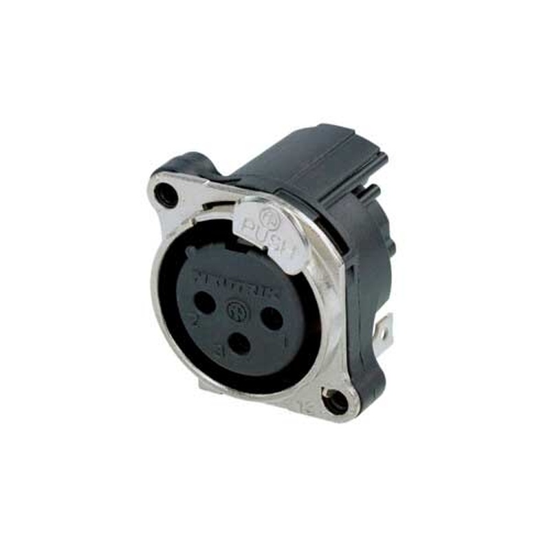 CONECTOR DE CHASIS XLR HEMBRA NEUTRIK NC3FBH2-DA