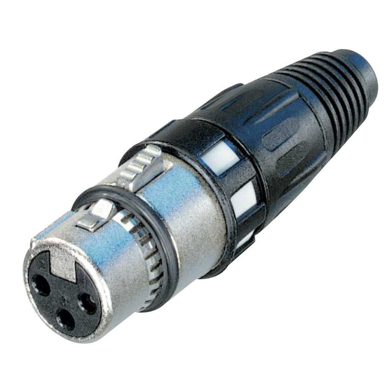 Conector Xlr Hembra 3 Pines Neutrik Nc3Fxcc