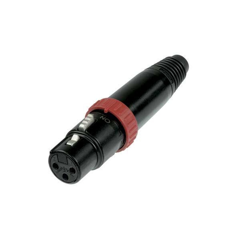 Conector Xlr Hembra Neutrik Nc3Fxs-B Bk
