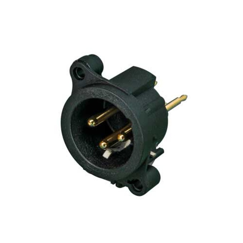 Conector Xlr Chasis Masculino 3 Pin Neutrik Nc3Maav-0 Bk