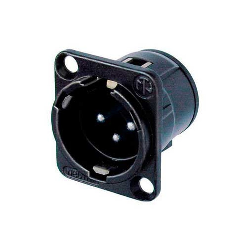 CONECTOR XLR MACHO NEUTRIK NC3MD-V-B BK