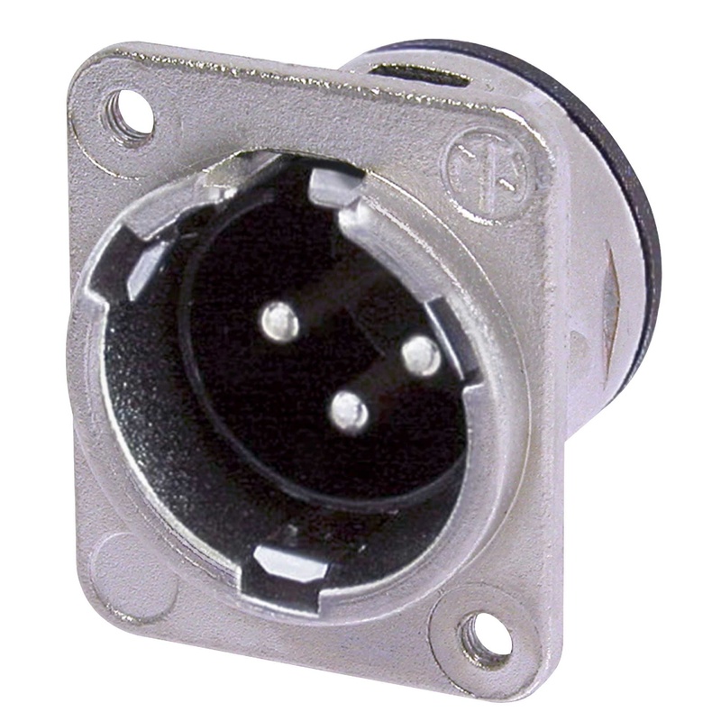 Conector Xlr Neutrik Nc3Mdm3-H