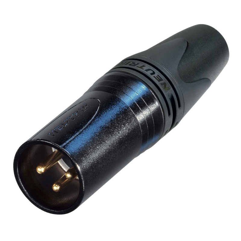 Xlr Conector Masculino Neutrik Nc3Mxx-B Bk