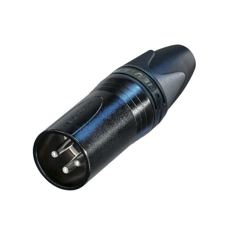 Conector Xlr Male Neutrik Nc3Mxx-Bag Bk
