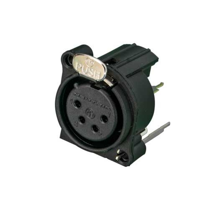 Conector Xlr Neutrik Nc4Fav Bk
