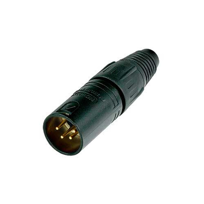 Conector Xlr Masculino 4 Pin Bk Neutrik Nc4Mx-B