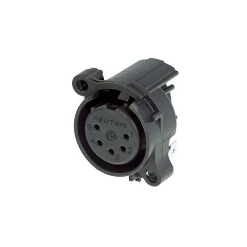 Conector Xlr Chasis Hembra 5 Pines Neutrik Nc5Fah-0 Bk