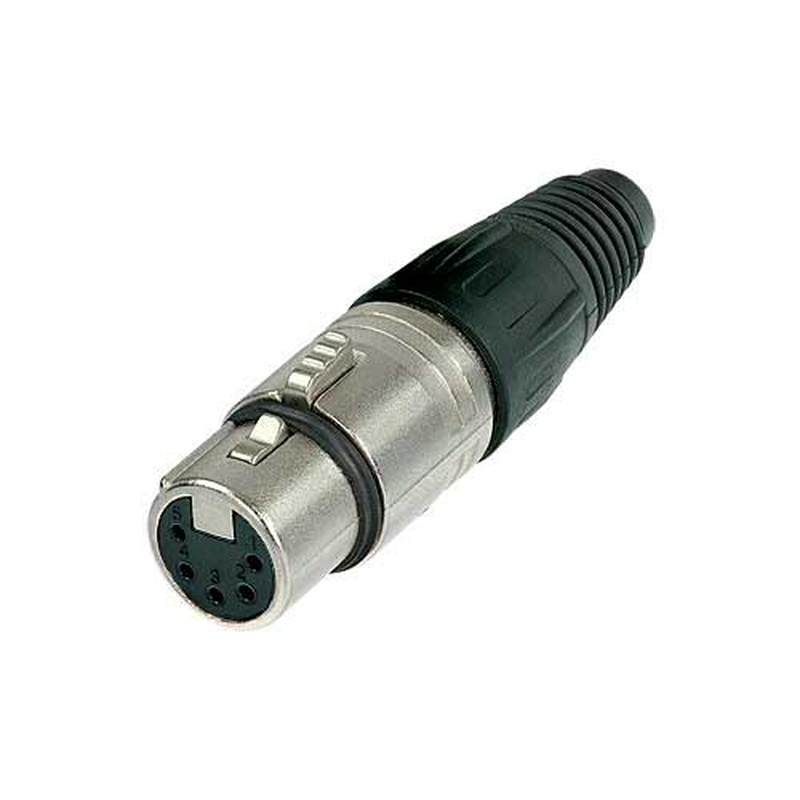 CONECTOR XLR HEMBRA 5 PINES NEUTRIK NC5FX NÍQUEL