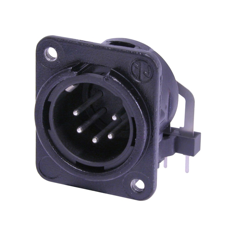CONECTOR XLR NEUTRIK NC5MDM3-H-BAG BK