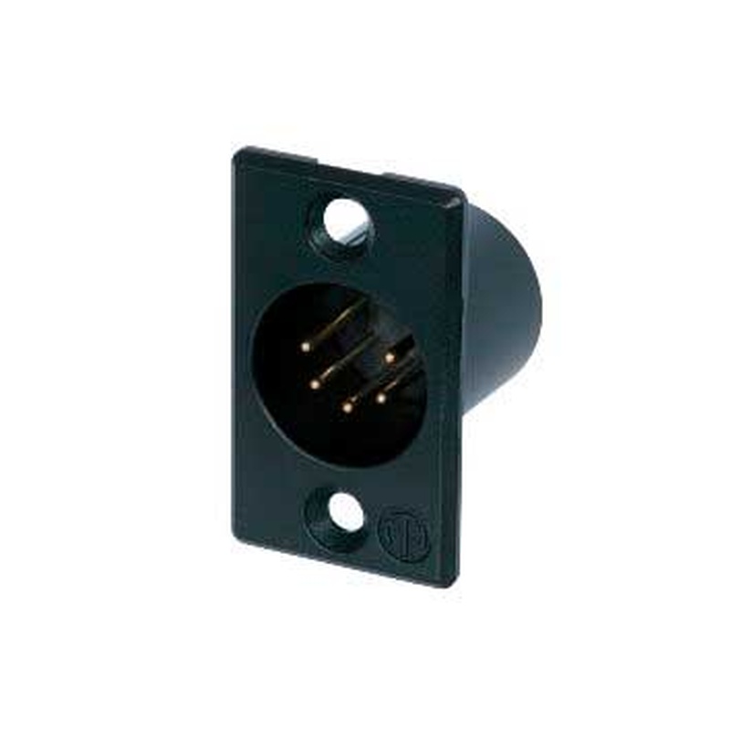 Conector Xlr Neutrik Nc5Mp-B Bk