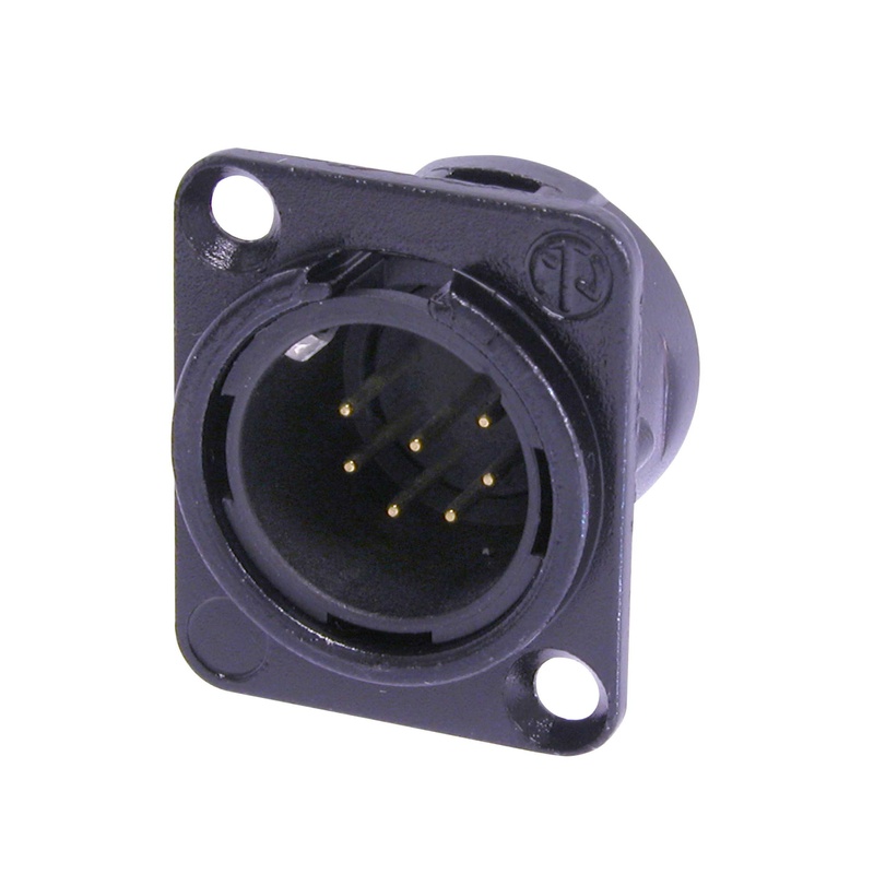 CONECTOR XLR CHASIS NEUTRIK NC7MD-L-B-1 BK