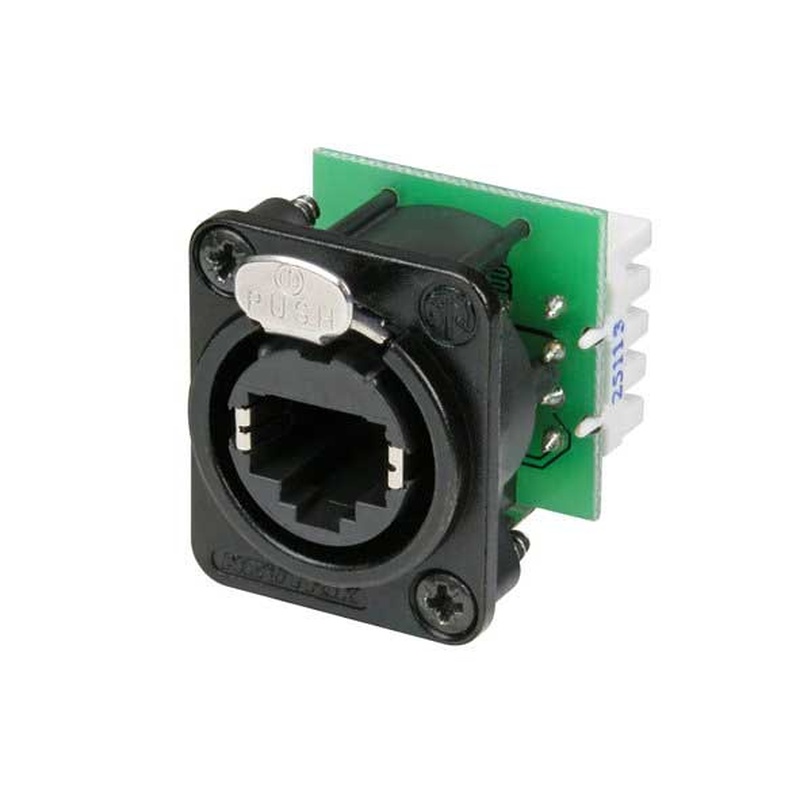 Conector De Chasis Ethercon Neutrik Ne8Fdv-Yk-B Bk