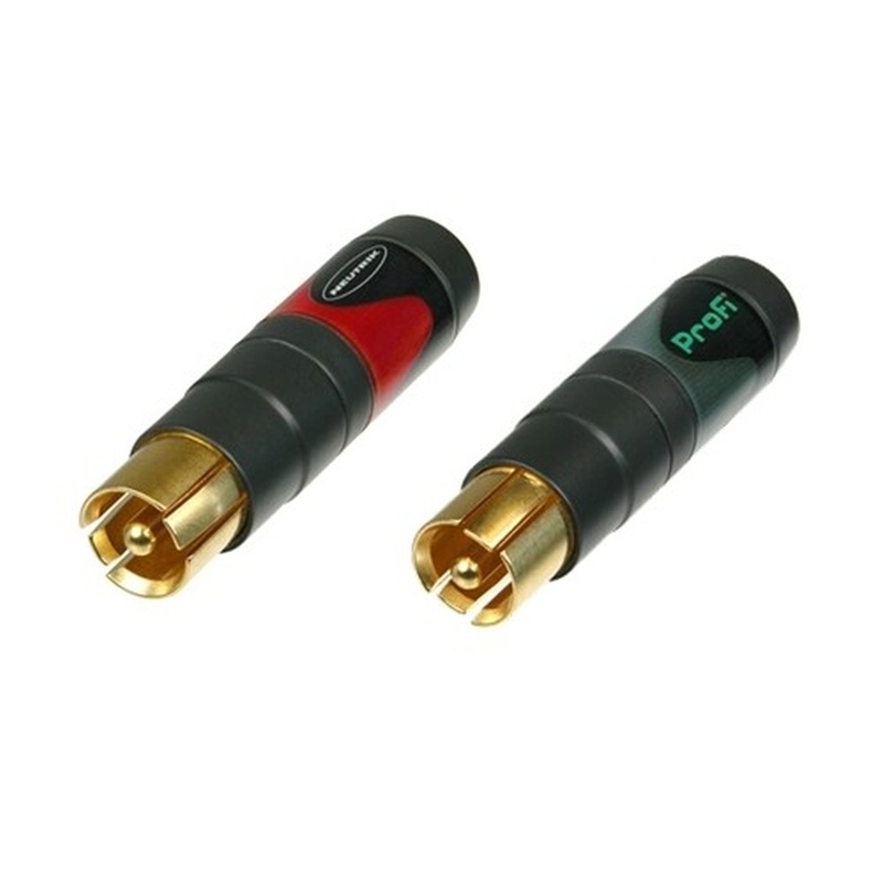 Conector Rca Aéreo Macho Neutrik Nf2C-B/2-U Bk