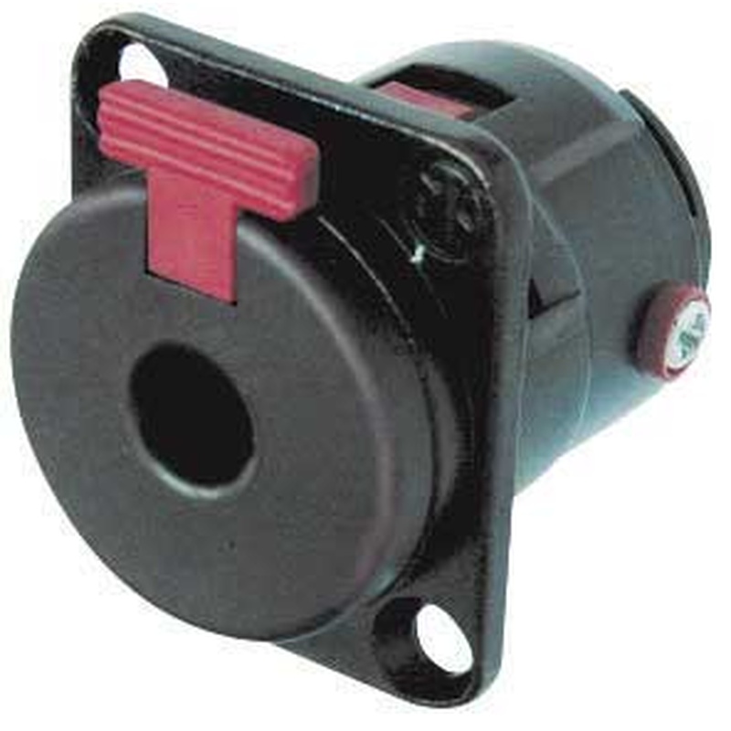 Connector Jack Hembra 1/4 3 Pines Neutrik Nj3Fp6C-B Bk