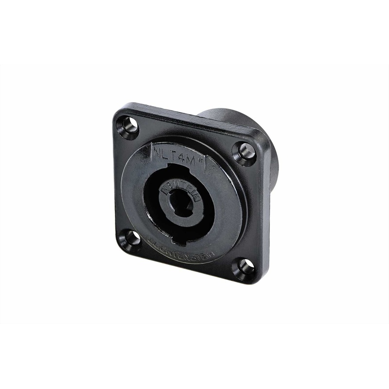 CONECTOR SPEAKON MASCULINO NEUTRIK NLT4MPXX BK