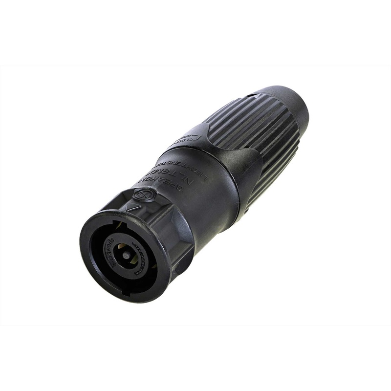 CONECTOR SPEAKON MALE NEUTRIK NLT8MXX BAG BK