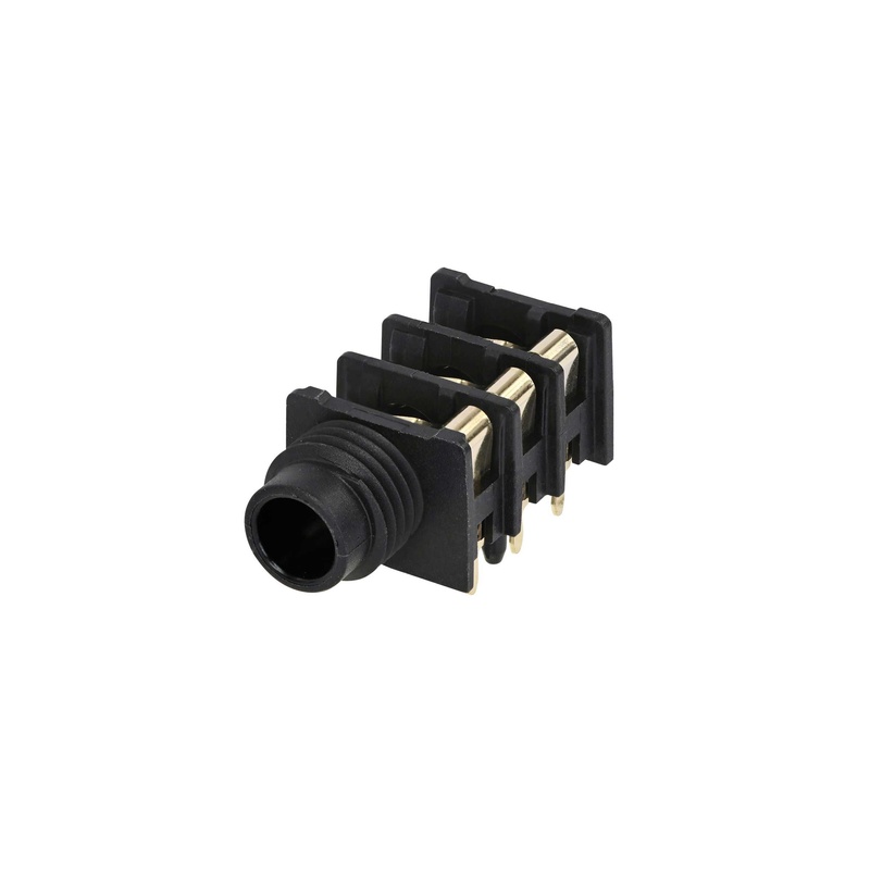 Conector Jack Chasis 1/4 3Pin Neutrik Nrj6Hh-Au Slim Jack Bk