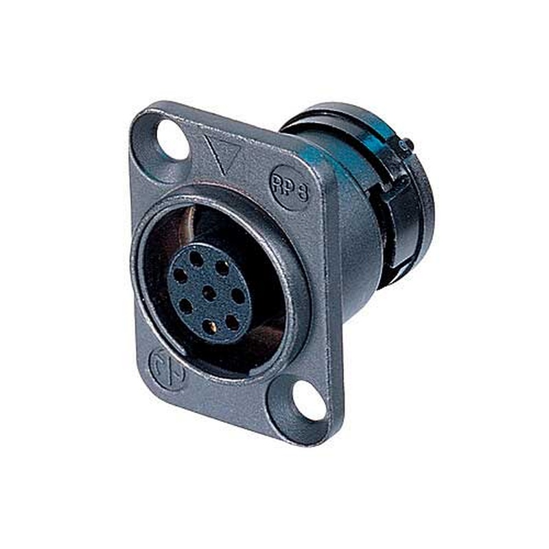 CONECTOR DE CHASIS NEUTRIK ORP8F BK