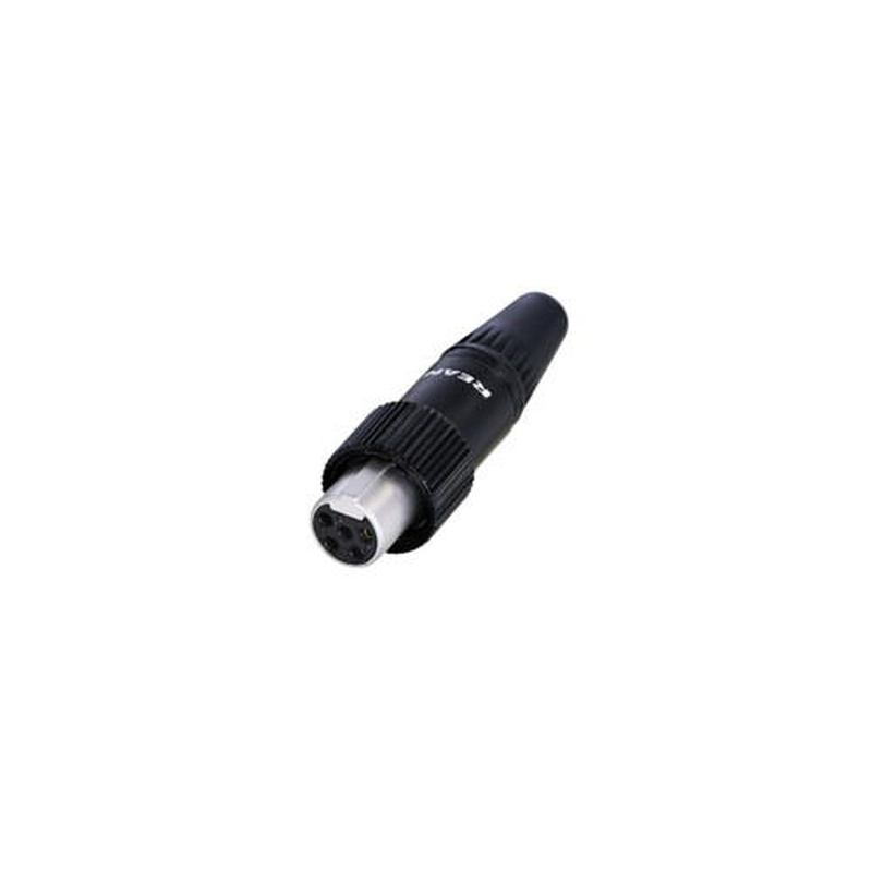 CONECTOR MINI XLR HEMBRA AEREA CON ROSCA REAN RT5FCT-B