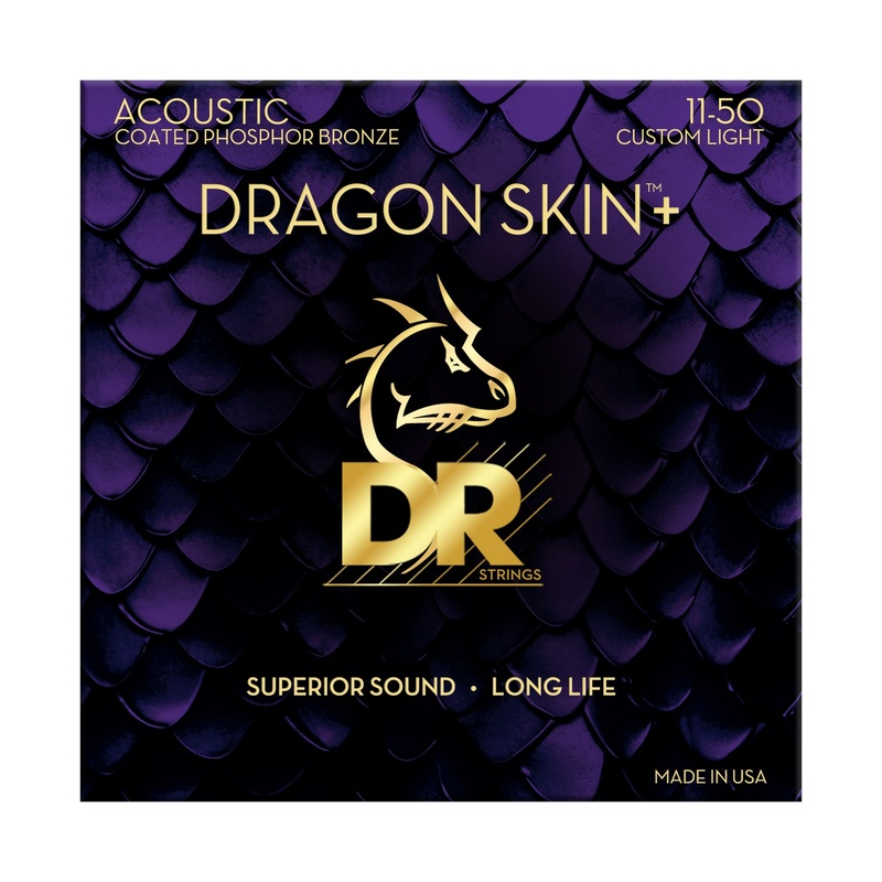 CUERDAS ACUSTICA DR DAP-11 DRAGON SKIN+