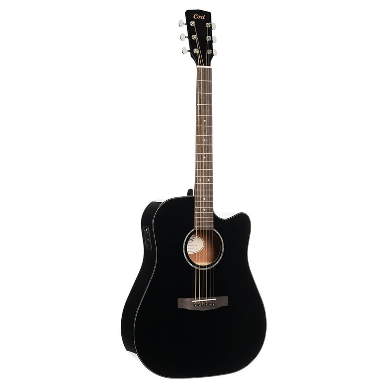 GUITARRA ACÚSTICA CORT EARTH60CE BK