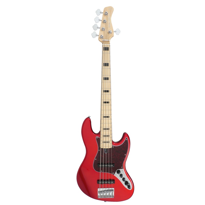 BAJO DE 5 CUERDAS MARCUS MILLER V7 VINTAGE SWAMP ASH-5 2ND GEN BMR BRIGHT METALLIC RED