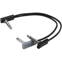 CABLE Y-SPLITTER ROCKBOARD FLAT PATCH 20 CM BK