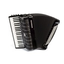 Acordeón Piano Cromático Hohner Mattia Iv 120 Bk Wh