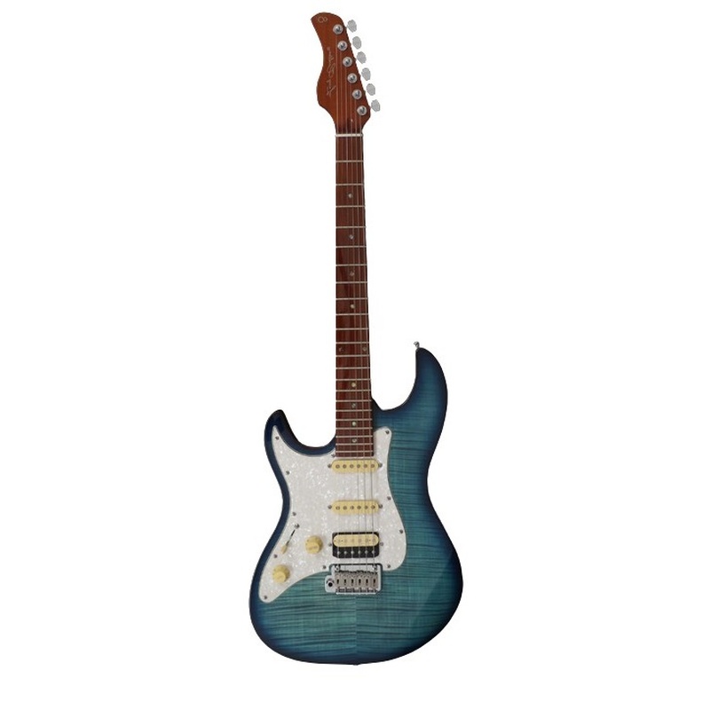 Guitarra Eléctrica Sire Guitars S7 Fm Tbl Trans Blue Lefthand
