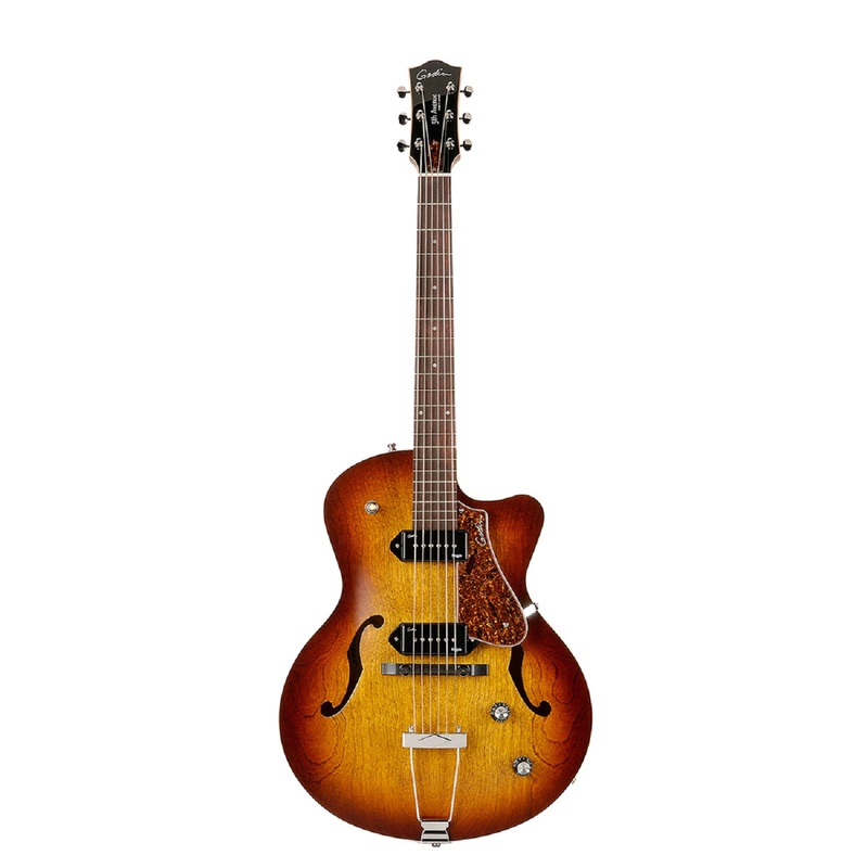 Guitarra Archtop Godin 5Th Avenue Cw Kingpin Ii P90 Cognac Burst