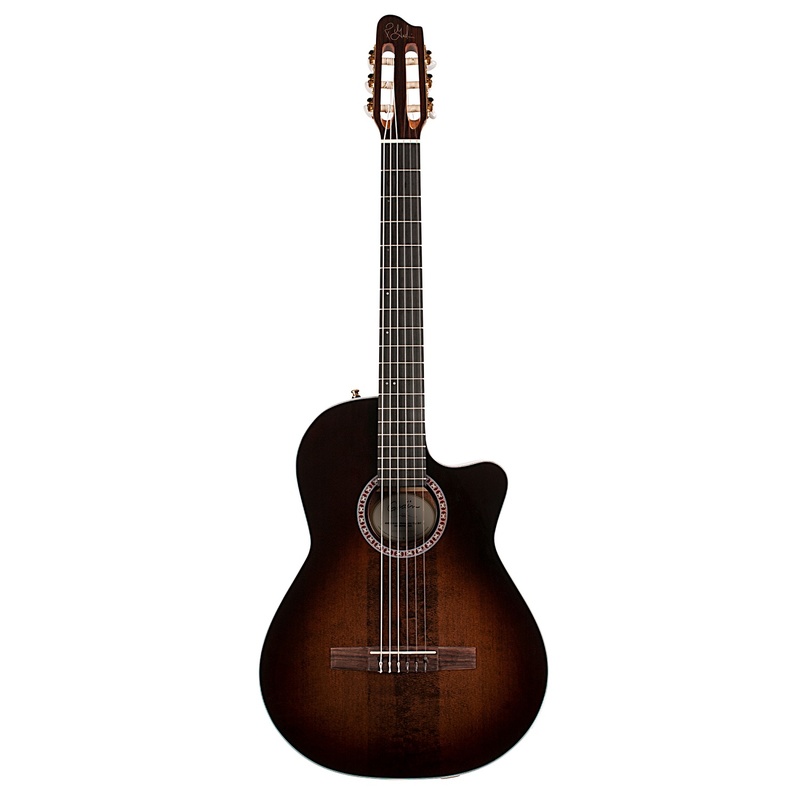 Guitarra Acústica De Nailon Godin Arena Pro Cw Borbon Burst Eq